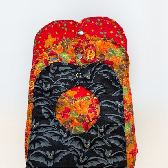 Lot/3 Handmade Holiday Season Baby Bibs - Picture 12 of 14